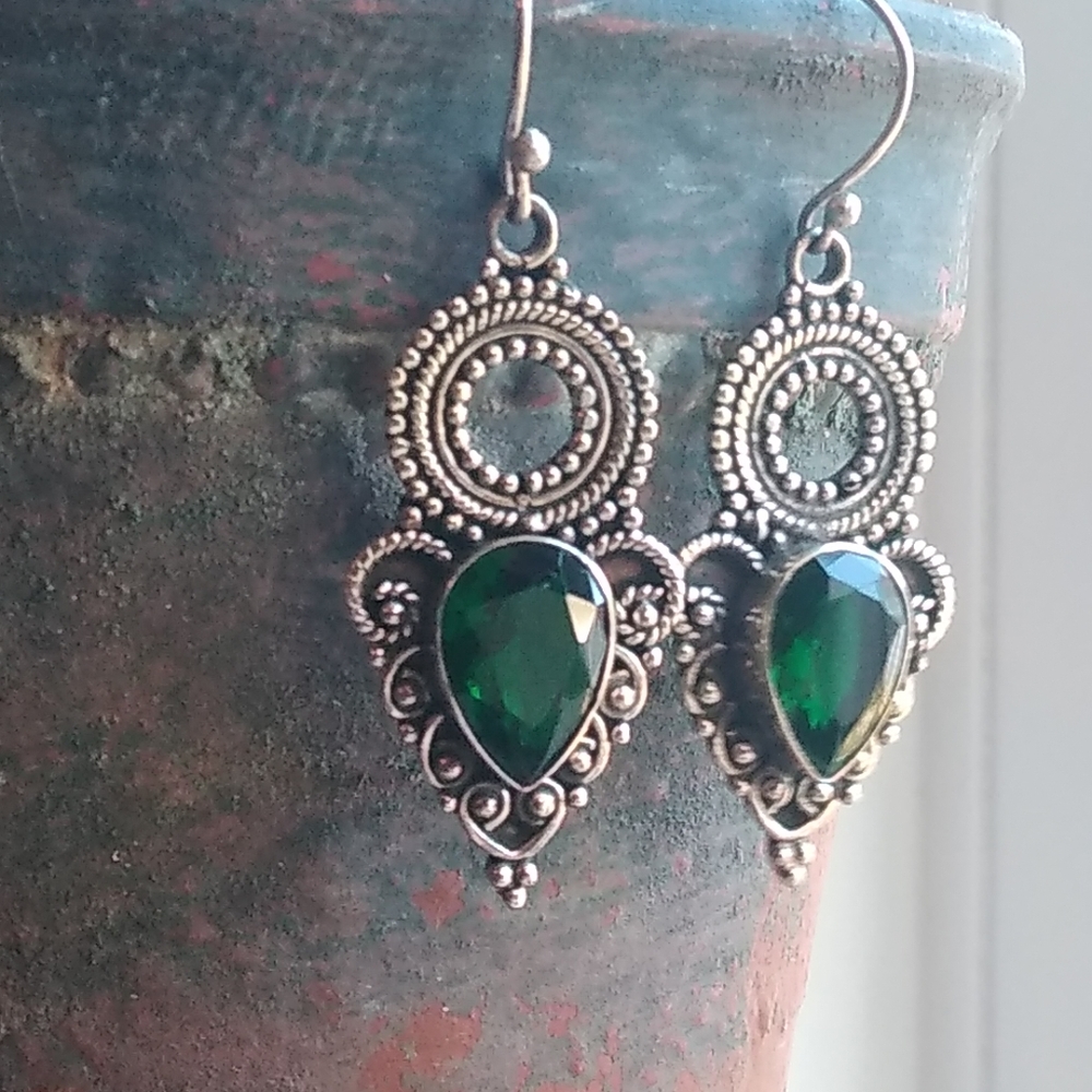 Green Goddess Earrings